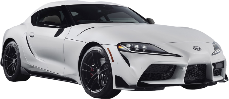 White Toyota Supra 2020 cutout for Automotive Perspective